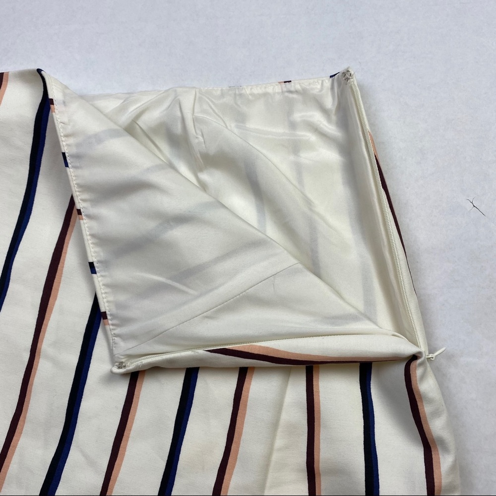 Ann Taylor Factory Striped Front Slit Pencil Skirt - Picture 7 of 8